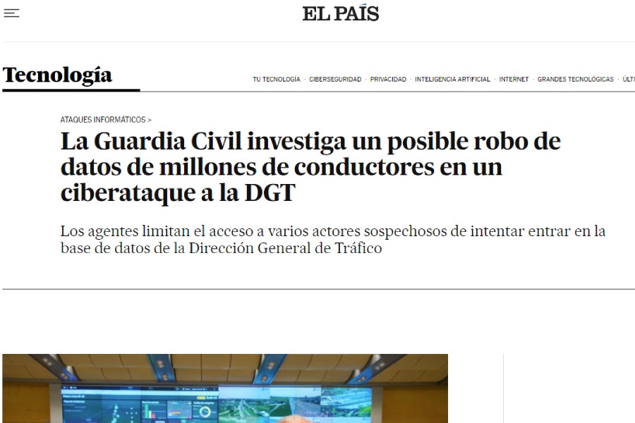 Ciberataque a la DGT